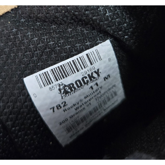 NEW w TAGS Rocky 782 Hot Weather Army Combat Boots 11 M Desert Tan Vibram Sole - Picture 4 of 10